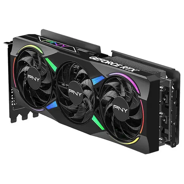 PNY NVIDIA GeForce RTX 5070 Ti ARGB EPIC-X RGB OC Triple Fan Graphics Card, 16GB GDDR7, 256-Bit, 896GB/s, PCIe 5.0 x16, DisplayPort 2.1b and HDMI 2.1b, VCG5070T16TFXXPB1-O